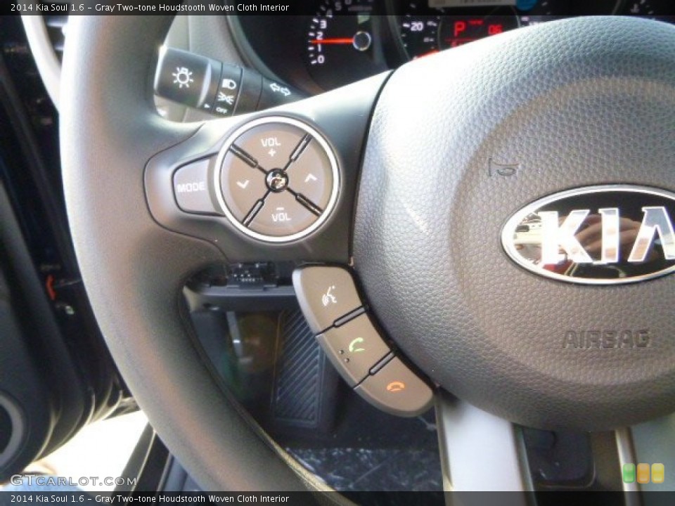 Gray Two-tone Houdstooth Woven Cloth Interior Controls for the 2014 Kia Soul 1.6 #88275443