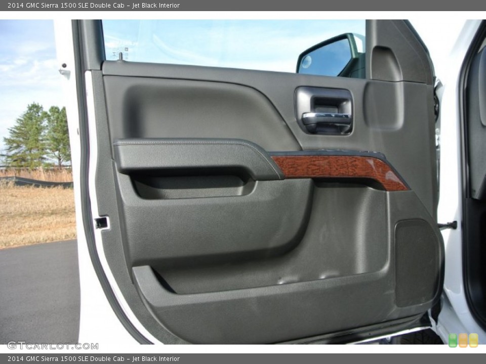 Jet Black Interior Door Panel for the 2014 GMC Sierra 1500 SLE Double Cab #88277708
