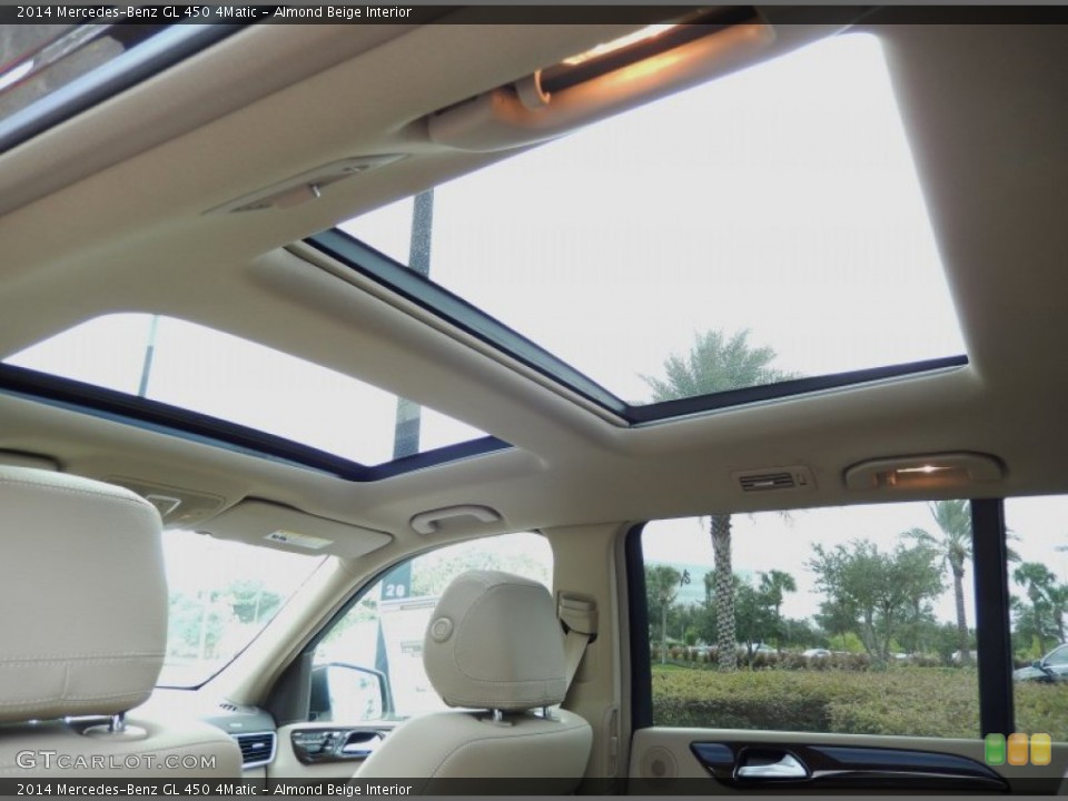 Almond Beige Interior Sunroof for the 2014 Mercedes-Benz GL 450 4Matic #88278158