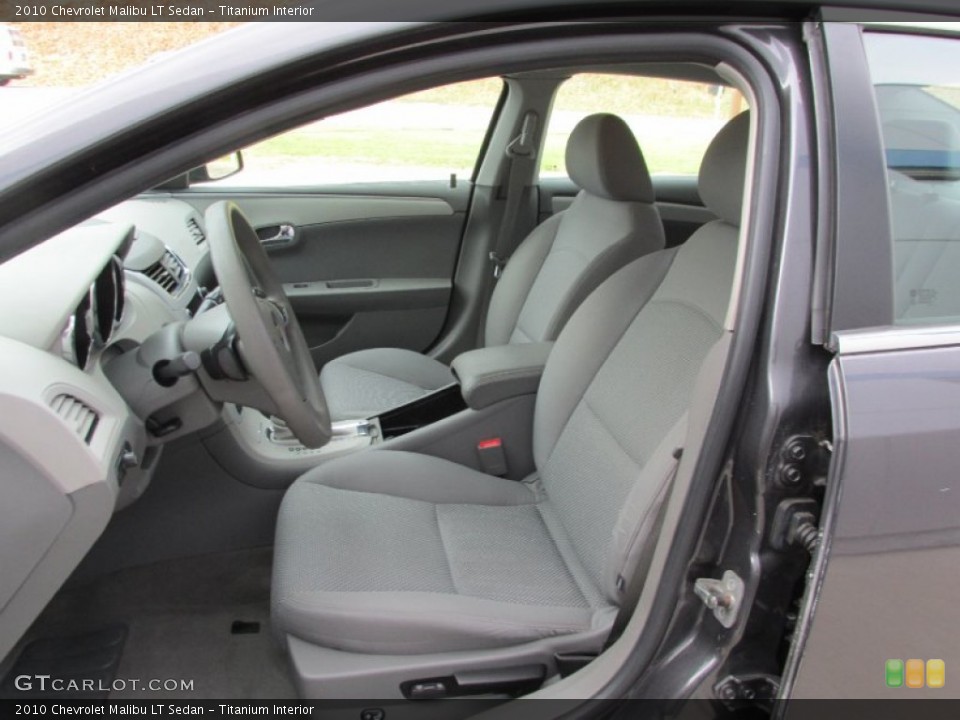 Titanium Interior Front Seat for the 2010 Chevrolet Malibu LT Sedan #88281539