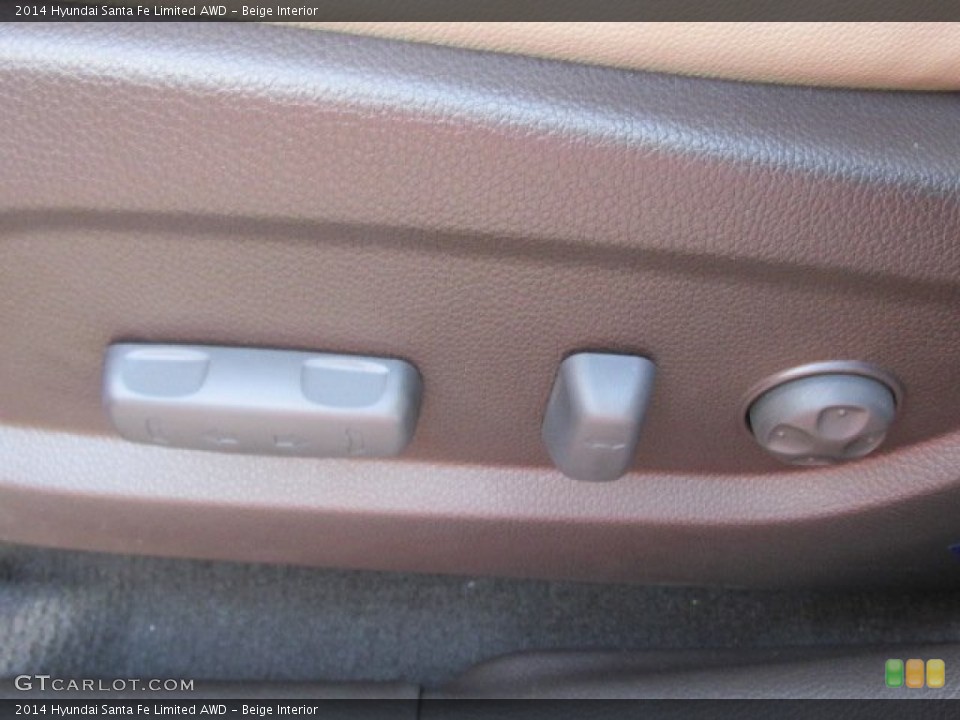 Beige Interior Controls for the 2014 Hyundai Santa Fe Limited AWD #88282103