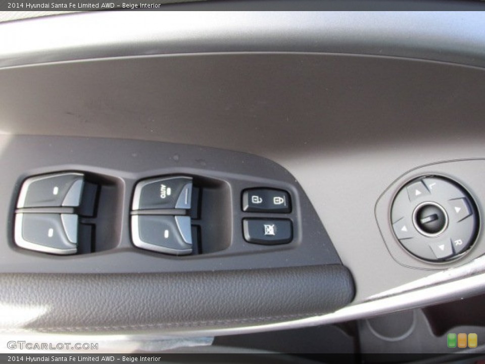 Beige Interior Controls for the 2014 Hyundai Santa Fe Limited AWD #88282115