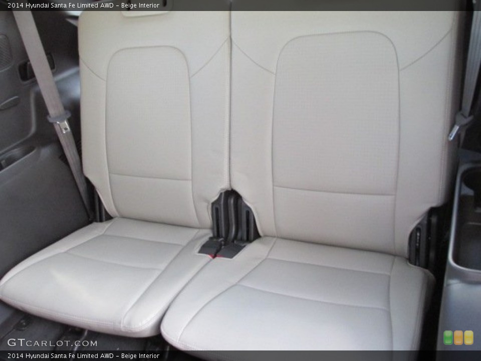 Beige Interior Rear Seat for the 2014 Hyundai Santa Fe Limited AWD #88282193