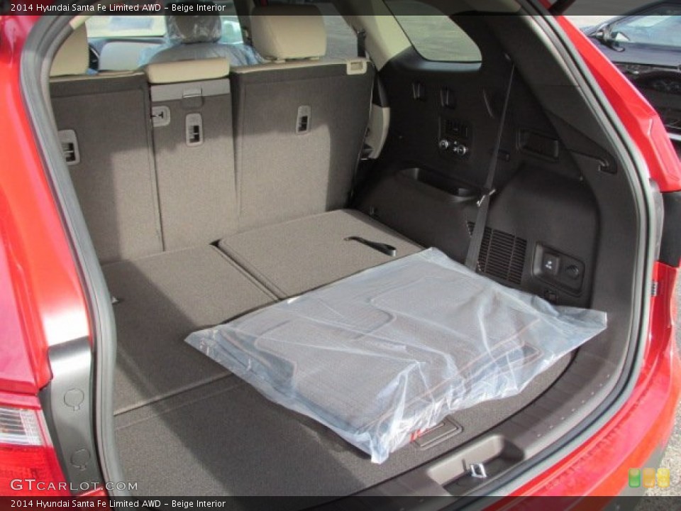 Beige Interior Trunk for the 2014 Hyundai Santa Fe Limited AWD #88282205