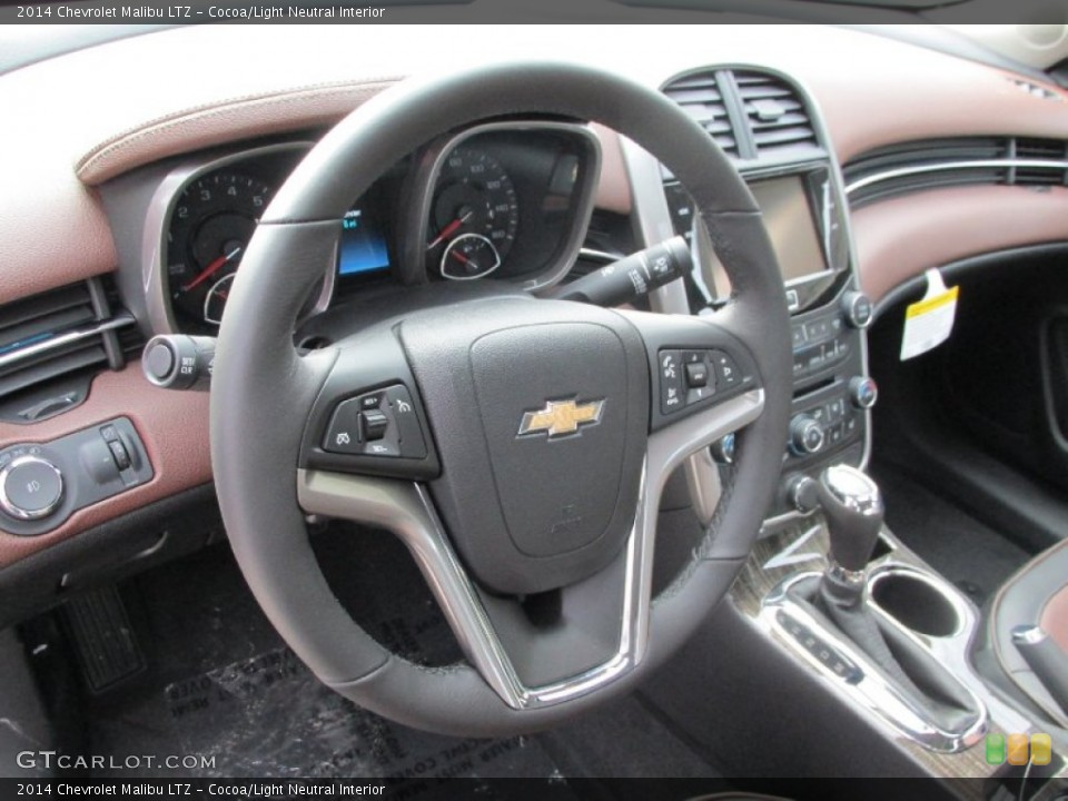 Cocoa/Light Neutral Interior Steering Wheel for the 2014 Chevrolet Malibu LTZ #88282385
