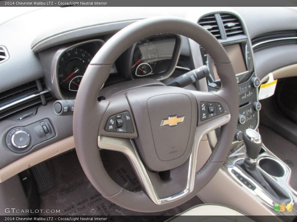 Cocoa/Light Neutral Interior Steering Wheel for the 2014 Chevrolet Malibu LTZ #88283129