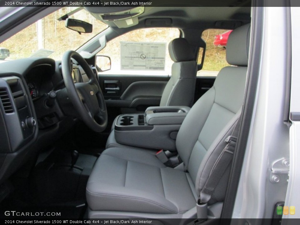 Jet Black/Dark Ash Interior Front Seat for the 2014 Chevrolet Silverado 1500 WT Double Cab 4x4 #88283432