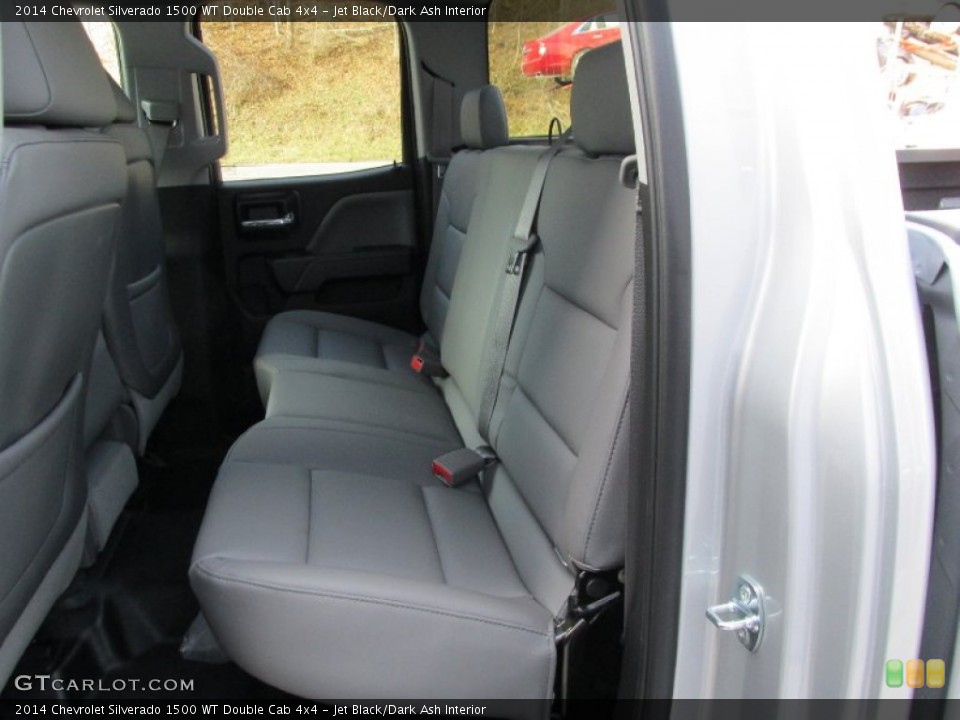 Jet Black/Dark Ash Interior Rear Seat for the 2014 Chevrolet Silverado 1500 WT Double Cab 4x4 #88283438