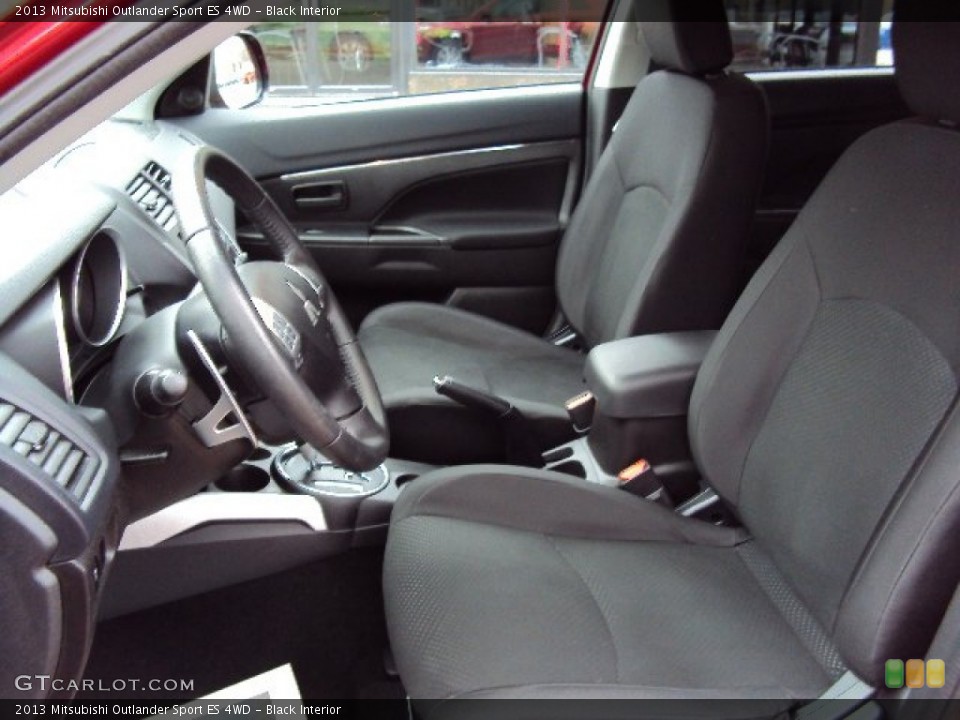 Black Interior Front Seat for the 2013 Mitsubishi Outlander Sport ES 4WD #88286289