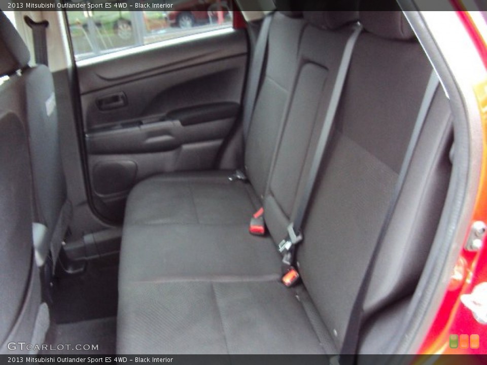 Black Interior Rear Seat for the 2013 Mitsubishi Outlander Sport ES 4WD #88286313