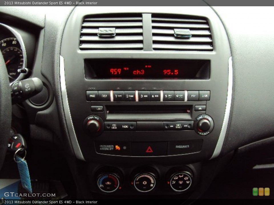 Black Interior Controls for the 2013 Mitsubishi Outlander Sport ES 4WD #88286430