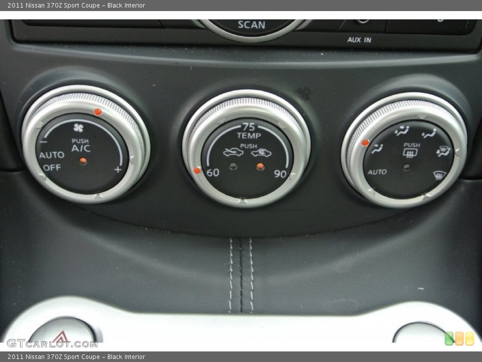 Black Interior Controls for the 2011 Nissan 370Z Sport Coupe #88287180