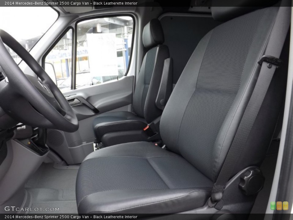 Black Leatherette Interior Front Seat for the 2014 Mercedes-Benz Sprinter 2500 Cargo Van #88287891