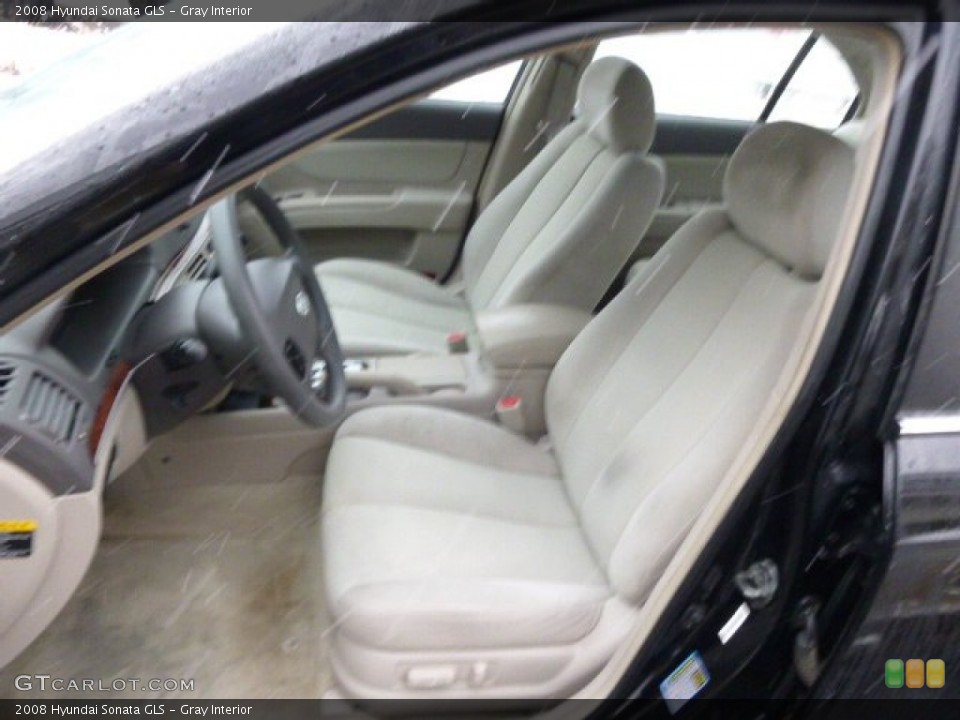 Gray Interior Front Seat for the 2008 Hyundai Sonata GLS #88288713
