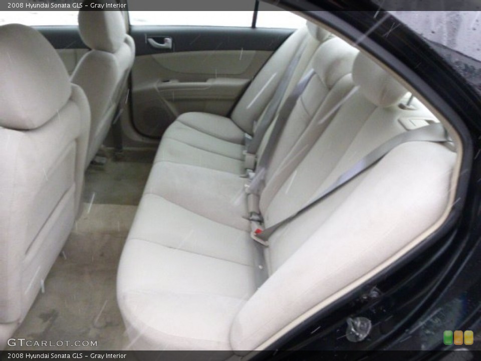 Gray Interior Rear Seat for the 2008 Hyundai Sonata GLS #88288758