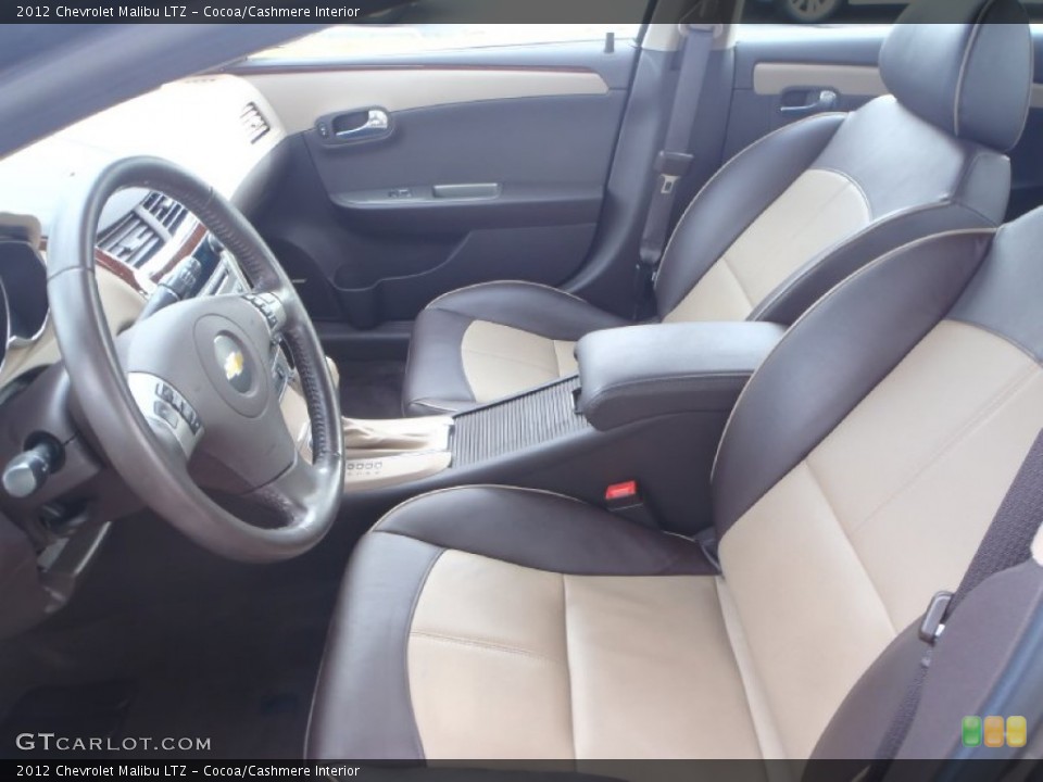 Cocoa/Cashmere Interior Front Seat for the 2012 Chevrolet Malibu LTZ #88288909