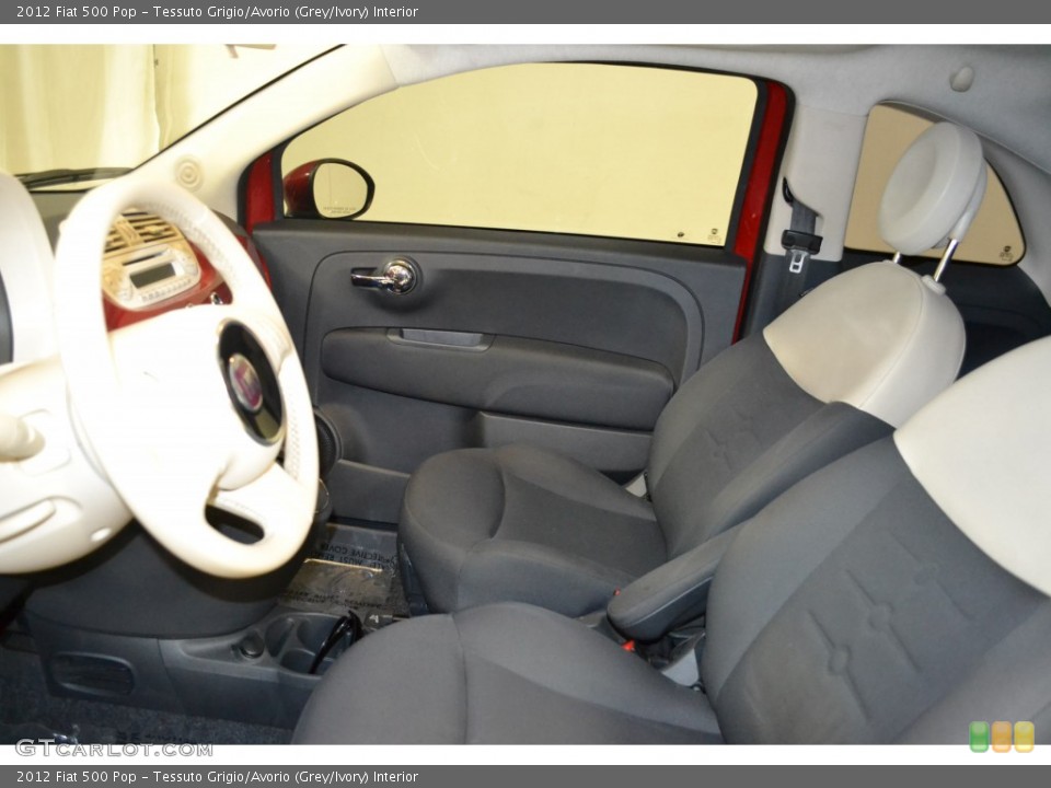 Tessuto Grigio/Avorio (Grey/Ivory) Interior Photo for the 2012 Fiat 500 Pop #88290576