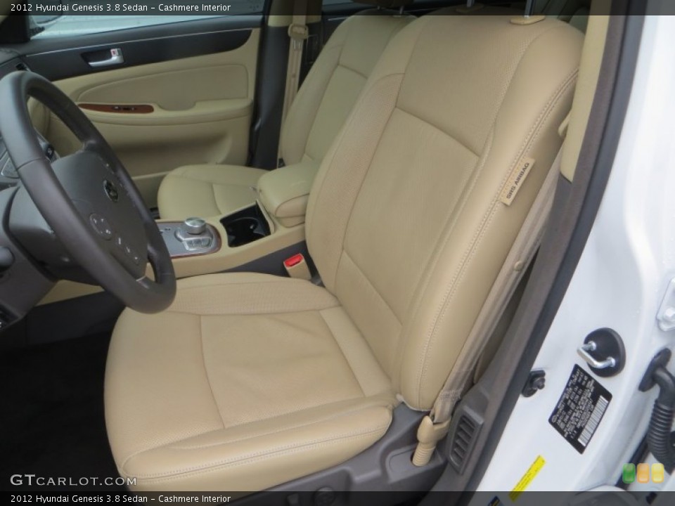 Cashmere Interior Front Seat for the 2012 Hyundai Genesis 3.8 Sedan #88291596