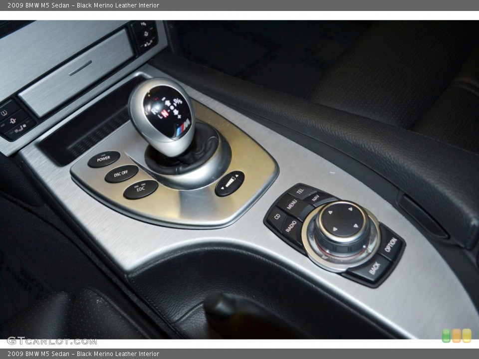 Black Merino Leather Interior Transmission for the 2009 BMW M5 Sedan #88292379