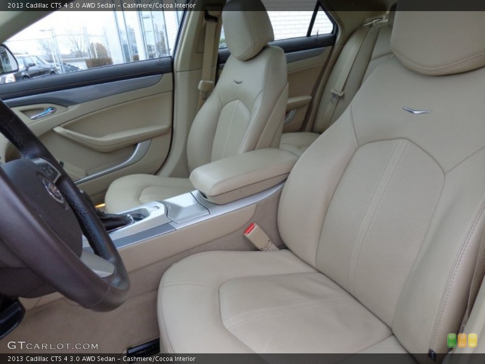 Cashmere/Cocoa Interior Front Seat for the 2013 Cadillac CTS 4 3.0 AWD Sedan #88292559