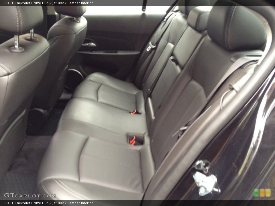 Jet Black Leather Interior Rear Seat for the 2011 Chevrolet Cruze LTZ #88292829