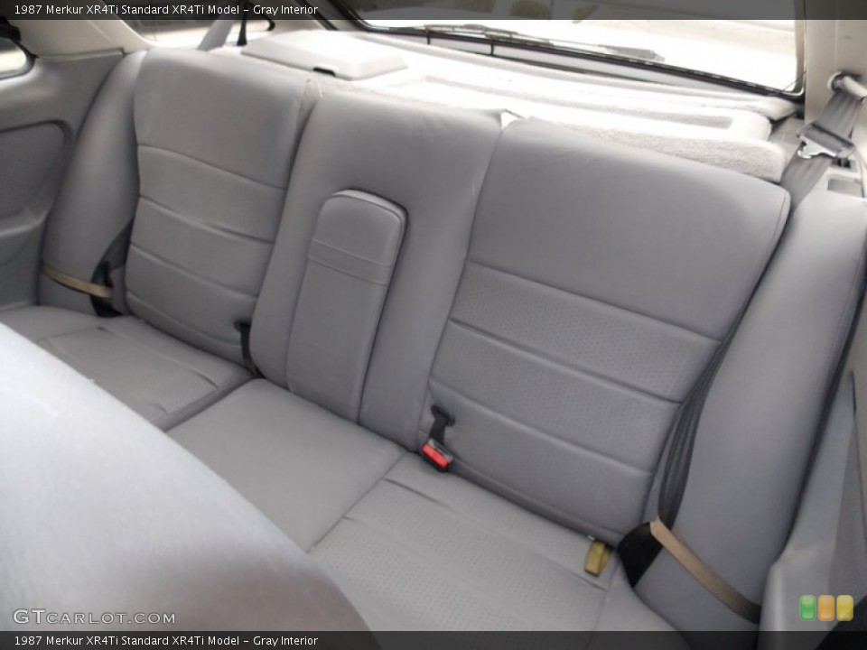 Gray Interior Rear Seat for the 1987 Merkur XR4Ti  #88293300