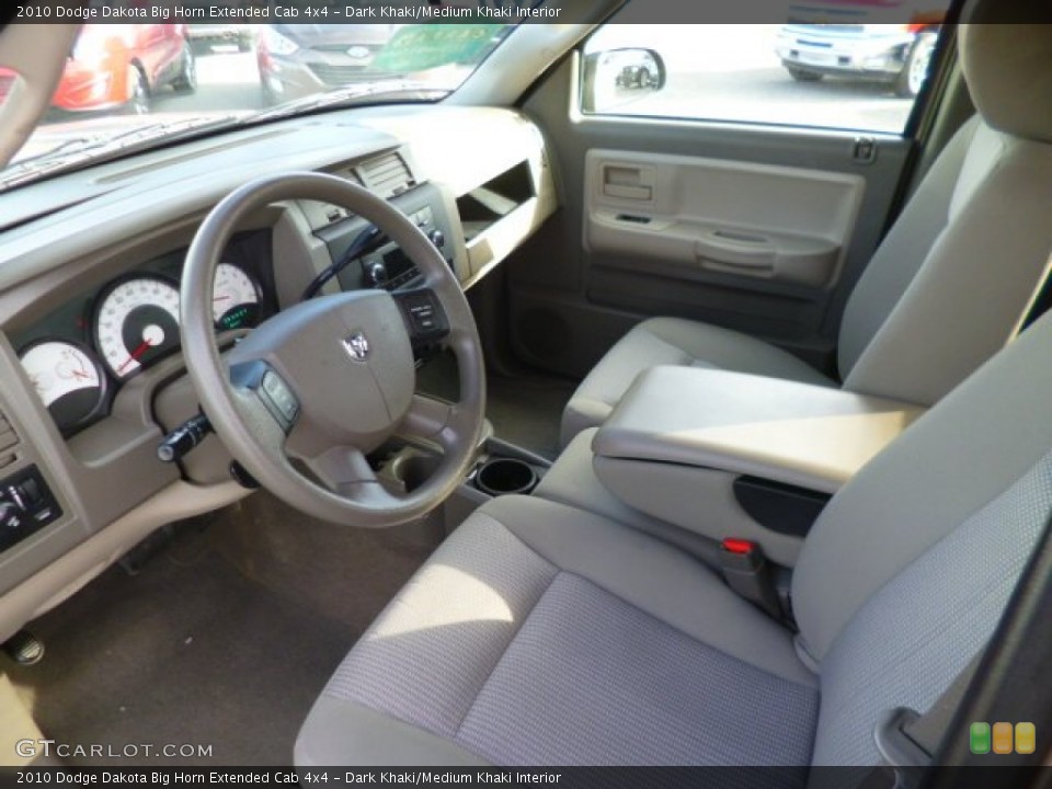 Dark Khaki/Medium Khaki Interior Photo for the 2010 Dodge Dakota Big Horn Extended Cab 4x4 #88293315