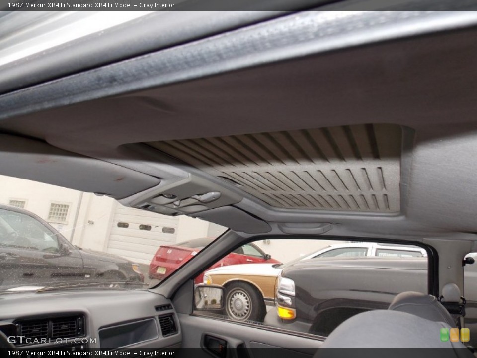 Gray Interior Sunroof for the 1987 Merkur XR4Ti  #88293348