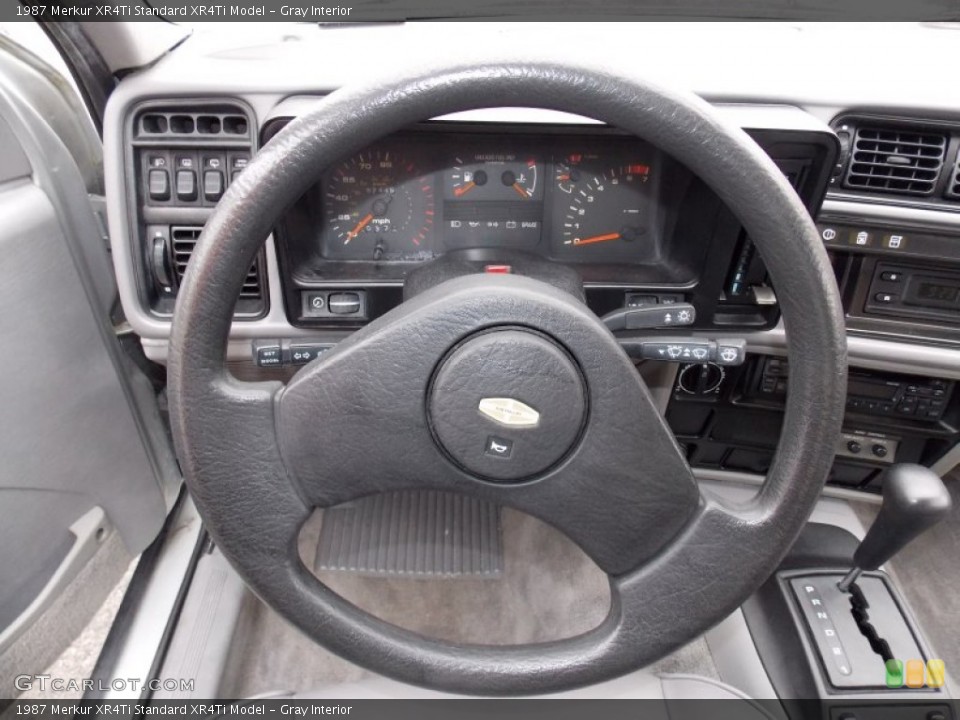 Gray Interior Steering Wheel for the 1987 Merkur XR4Ti  #88293369