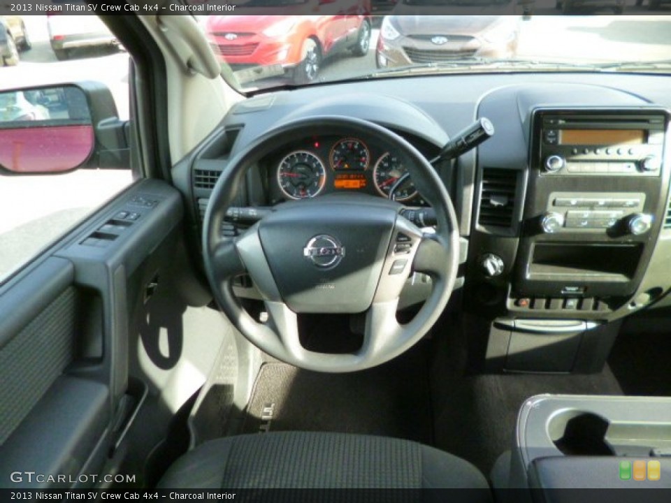 Charcoal Interior Dashboard for the 2013 Nissan Titan SV Crew Cab 4x4 #88293627