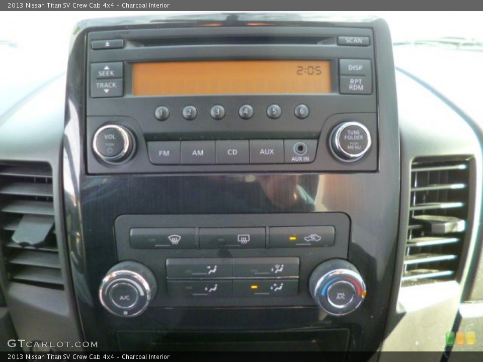 Charcoal Interior Controls for the 2013 Nissan Titan SV Crew Cab 4x4 #88293720
