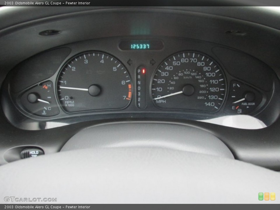 Pewter Interior Gauges for the 2003 Oldsmobile Alero GL Coupe #88293867