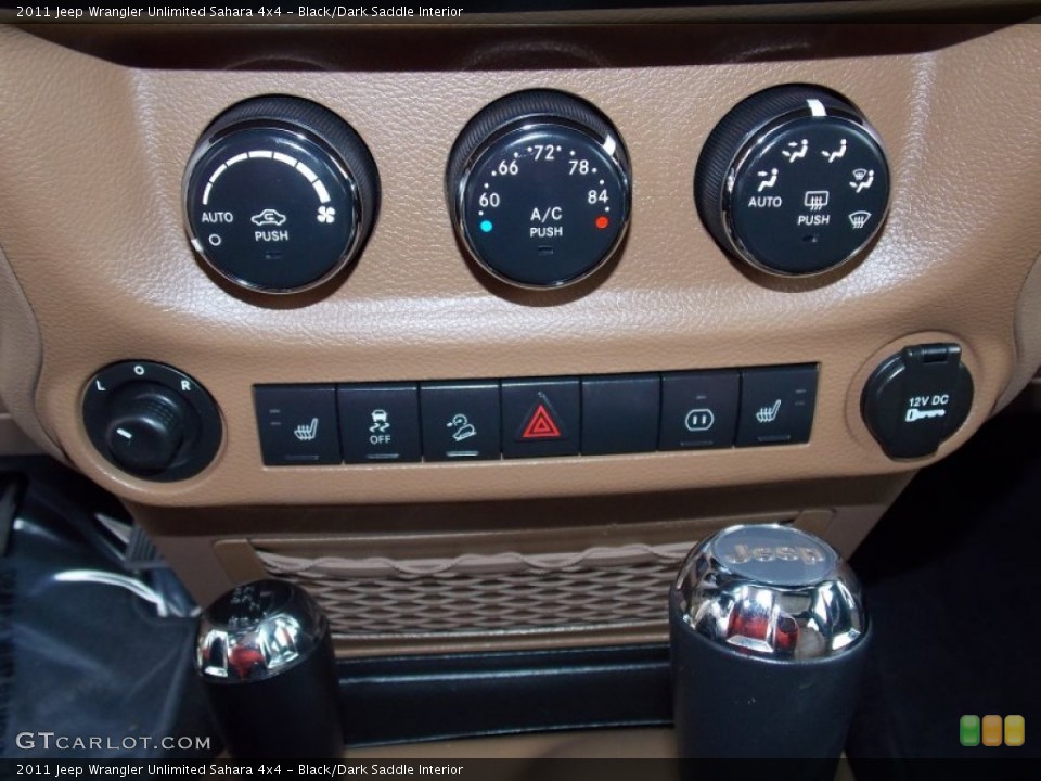 Black/Dark Saddle Interior Controls for the 2011 Jeep Wrangler Unlimited Sahara 4x4 #88294372