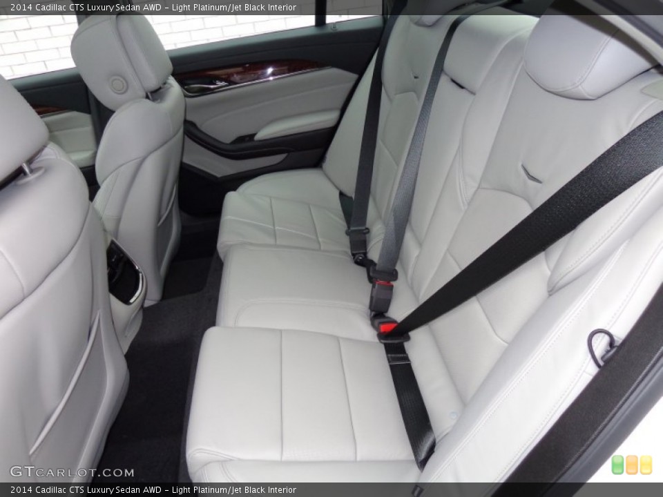 Light Platinum/Jet Black Interior Rear Seat for the 2014 Cadillac CTS Luxury Sedan AWD #88295523