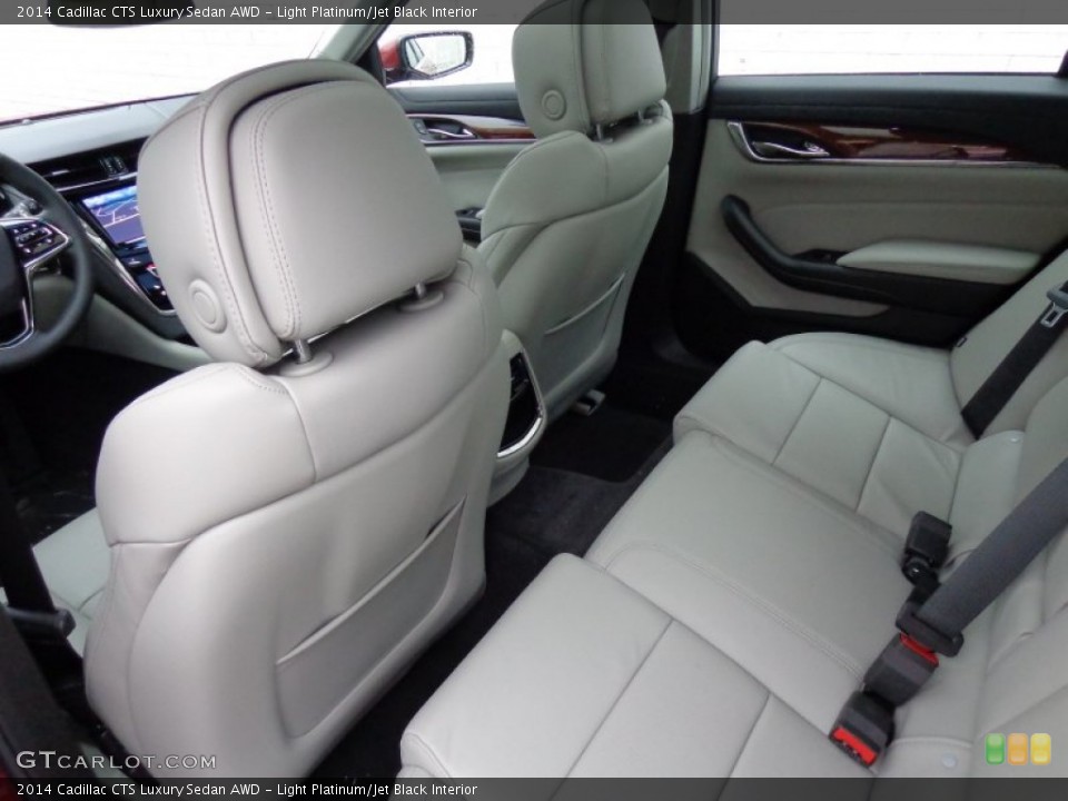 Light Platinum/Jet Black Interior Rear Seat for the 2014 Cadillac CTS Luxury Sedan AWD #88296032