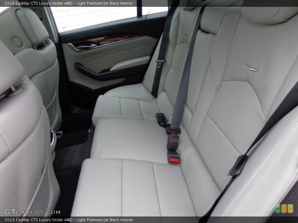 Light Platinum/Jet Black Interior Rear Seat for the 2014 Cadillac CTS Luxury Sedan AWD #88296057