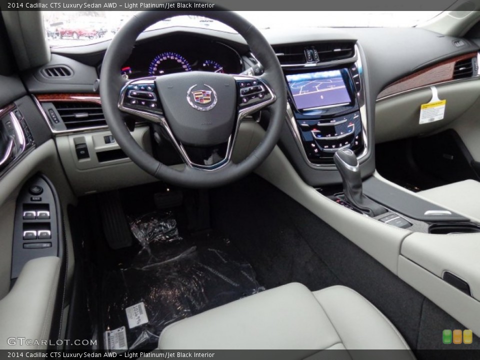 Light Platinum/Jet Black Interior Prime Interior for the 2014 Cadillac CTS Luxury Sedan AWD #88296081