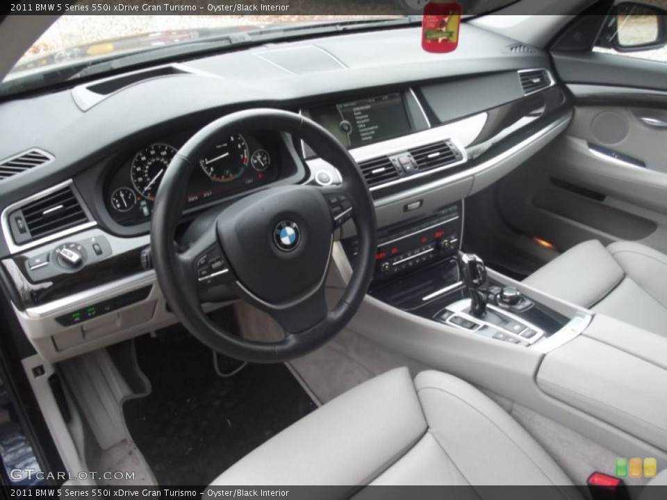 Oyster/Black 2011 BMW 5 Series Interiors