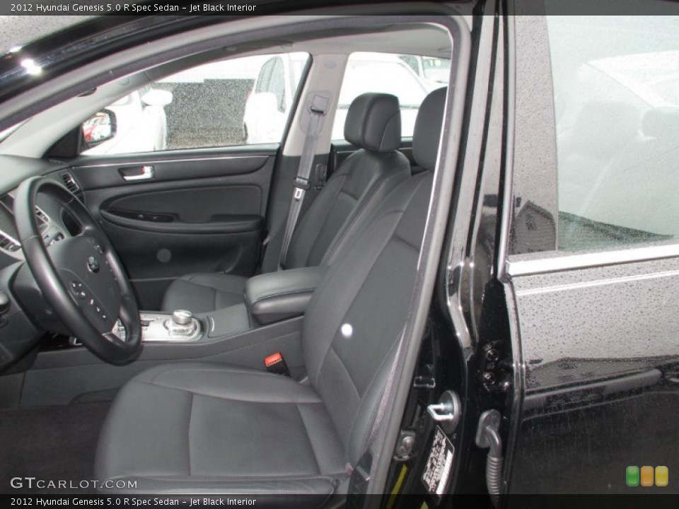 Jet Black Interior Front Seat for the 2012 Hyundai Genesis 5.0 R Spec Sedan #88298802