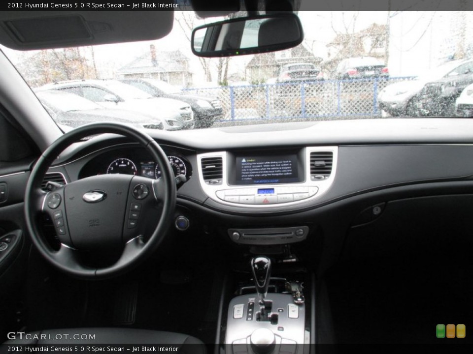 Jet Black Interior Dashboard for the 2012 Hyundai Genesis 5.0 R Spec Sedan #88298910