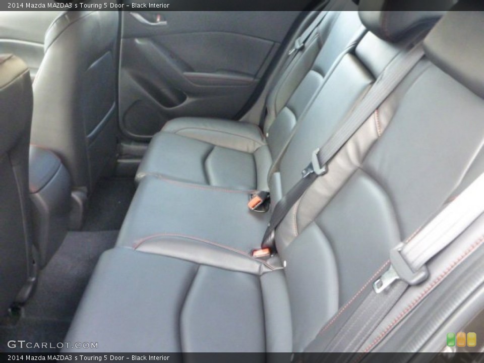 Black Interior Rear Seat for the 2014 Mazda MAZDA3 s Touring 5 Door #88299867