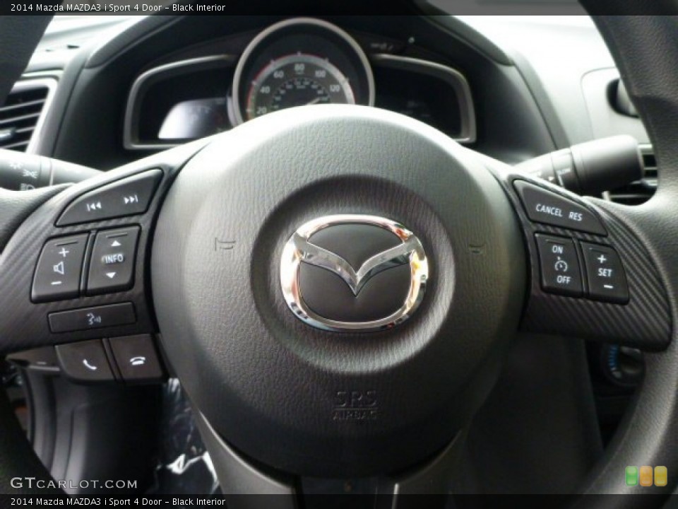 Black Interior Controls for the 2014 Mazda MAZDA3 i Sport 4 Door #88300668