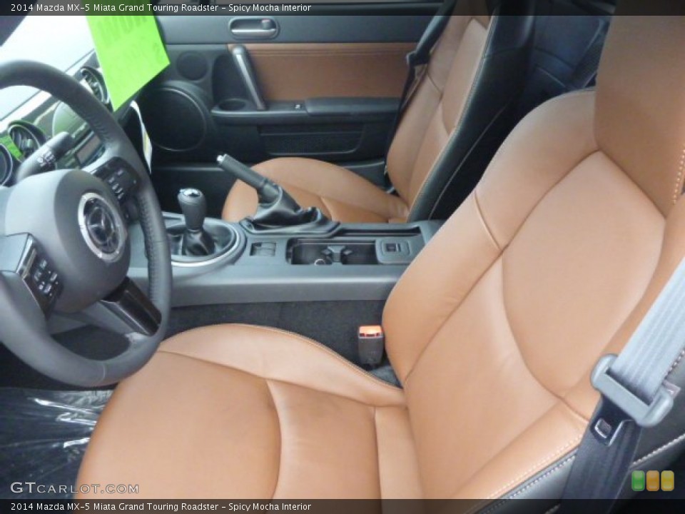 Spicy Mocha Interior Photo for the 2014 Mazda MX-5 Miata Grand Touring Roadster #88300959