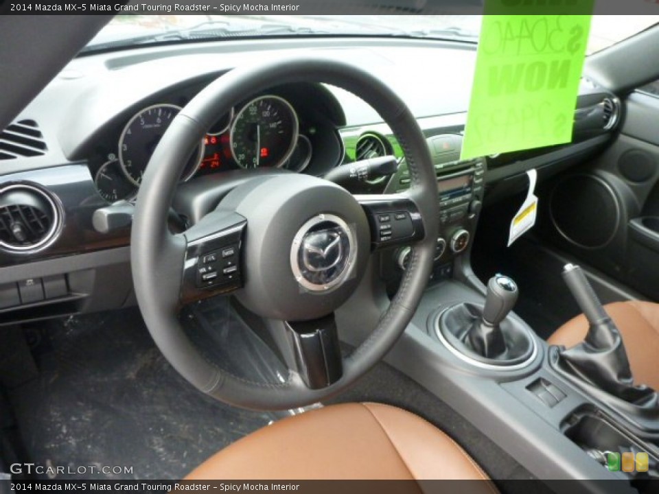 Spicy Mocha 2014 Mazda MX-5 Miata Interiors