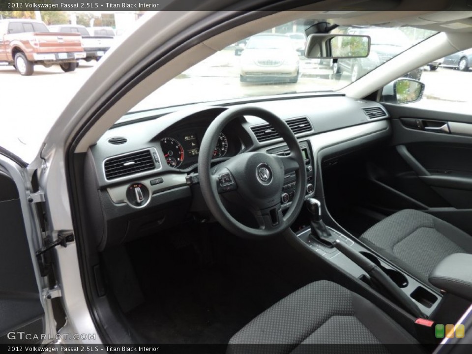 Titan Black Interior Prime Interior for the 2012 Volkswagen Passat 2.5L S #88302321