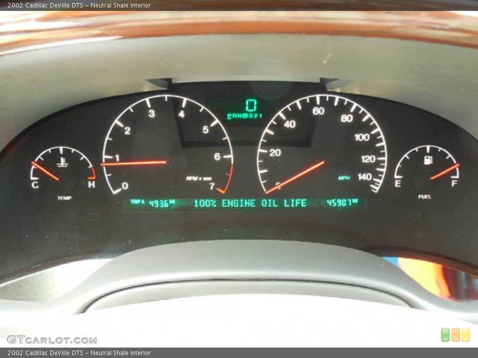 Neutral Shale Interior Gauges for the 2002 Cadillac DeVille DTS #88302590
