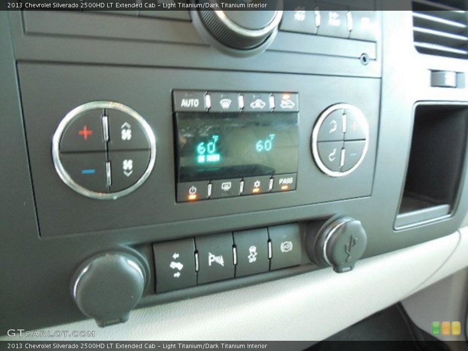 Light Titanium/Dark Titanium Interior Controls for the 2013 Chevrolet Silverado 2500HD LT Extended Cab #88302993