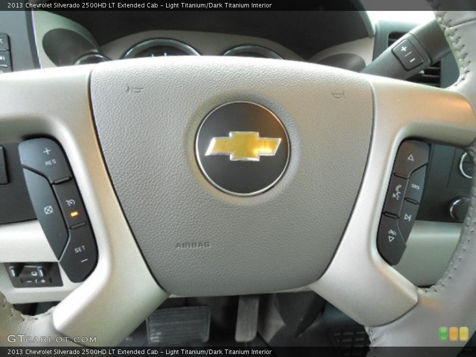 Light Titanium/Dark Titanium Interior Steering Wheel for the 2013 Chevrolet Silverado 2500HD LT Extended Cab #88303008