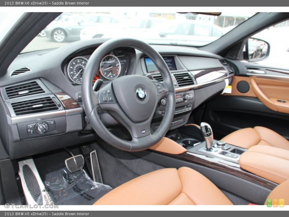 Saddle Brown Interior Prime Interior for the 2013 BMW X6 xDrive35i #88305714