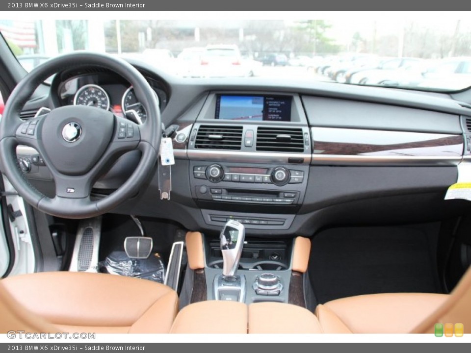 Saddle Brown Interior Dashboard for the 2013 BMW X6 xDrive35i #88305759